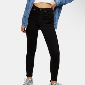 Topshop Jamie Black Jeans